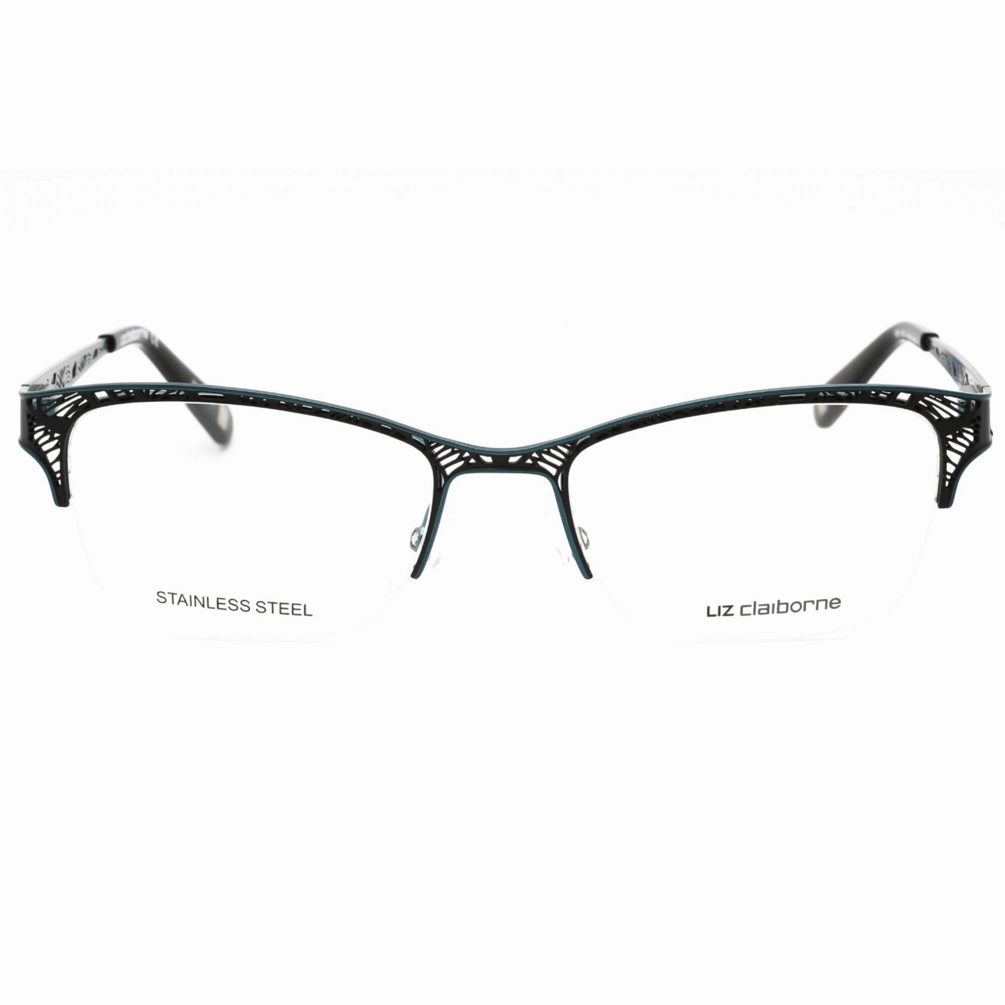 Liz Claiborne Women's Eyeglasses - Black Tea Metal Rectangular Frame | L 645 0ETJ 00