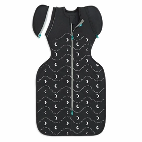 Love To Dream Transition Bag 1.5T Stretch Cotton Fleece Moon And Back Charcoal