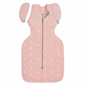 Love To Dream Transition Bag 1.5T Stretch Cotton Fleece Moon And Back Dusty Pink