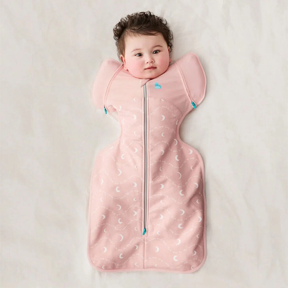 Love To Dream Transition Bag 1.5T Stretch Cotton Fleece Moon And Back Dusty Pink