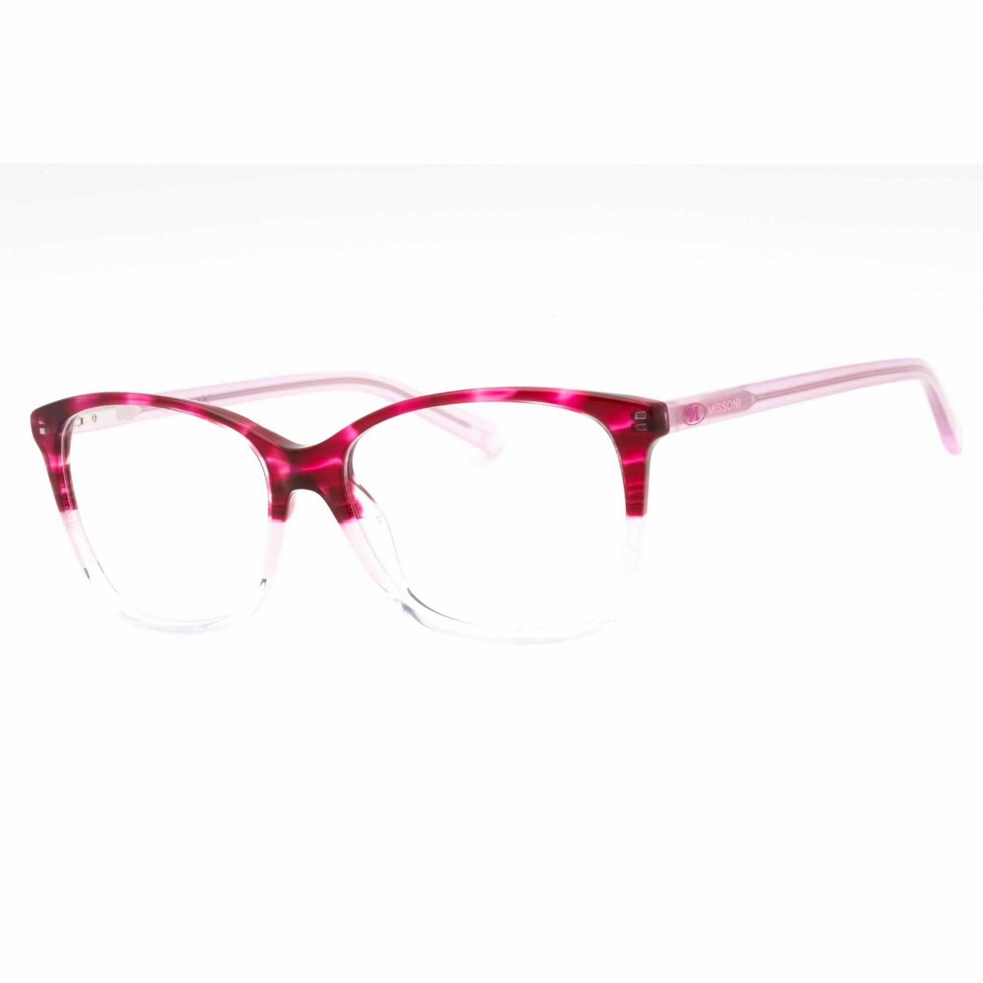 M Missoni Women's Eyeglasses - Pink Horn Full Rim Cat Eye Frame | MMI 0010 01ZX 00