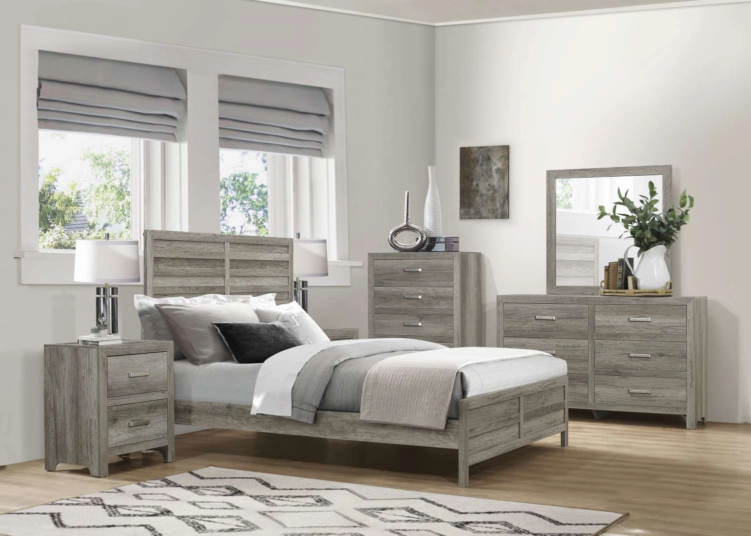Mandan 6 Drawer Dresser - Weathered Grey