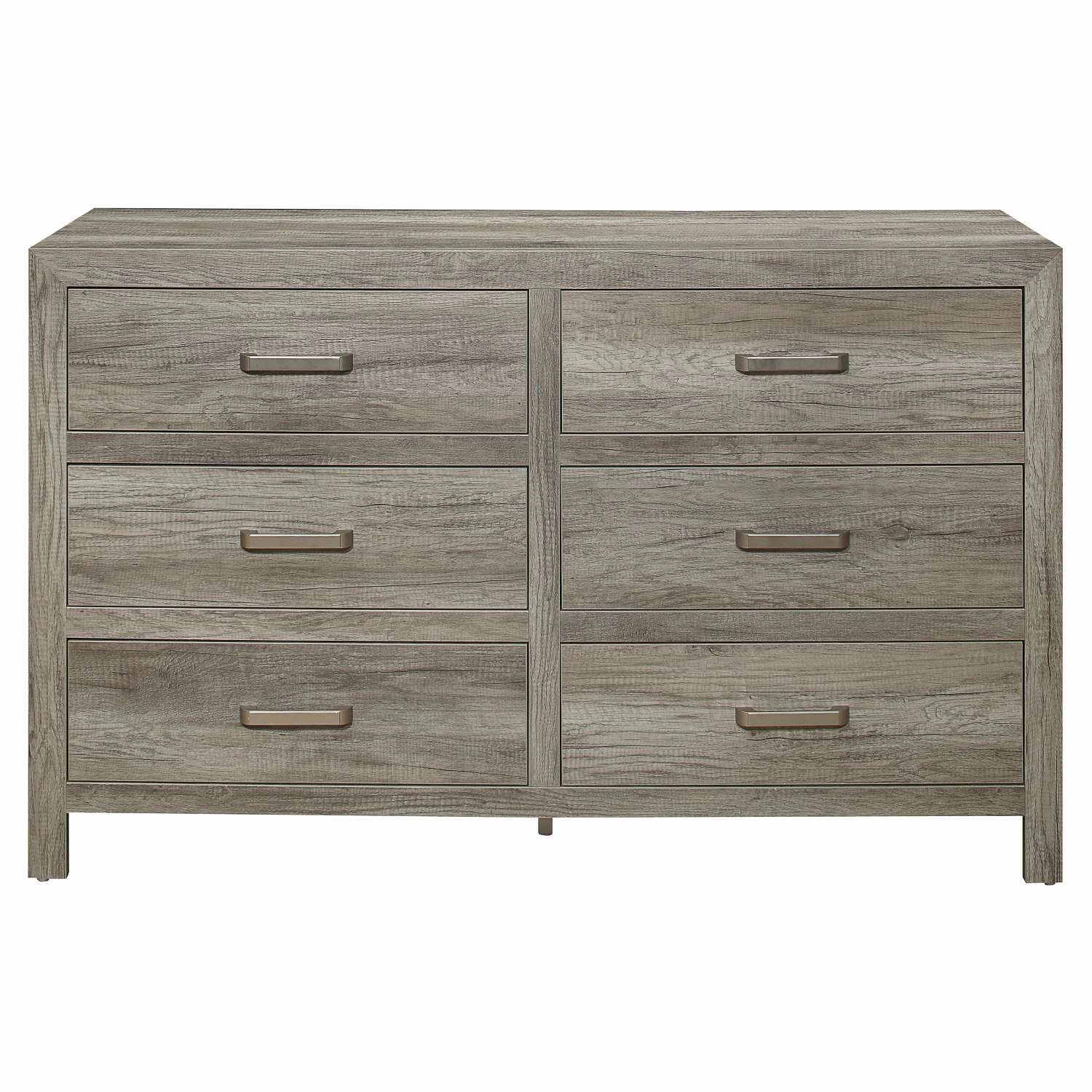 Mandan 6 Drawer Dresser - Weathered Grey