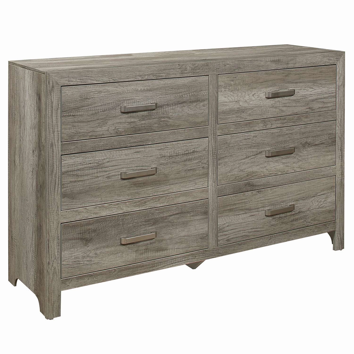 Mandan 6 Drawer Dresser - Weathered Grey
