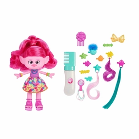 Mattel Dream Works Trolls Band Together Hair-tastic Queen Poppy Fashion Doll & 15  Hairstyling Accessories, Ages 3 