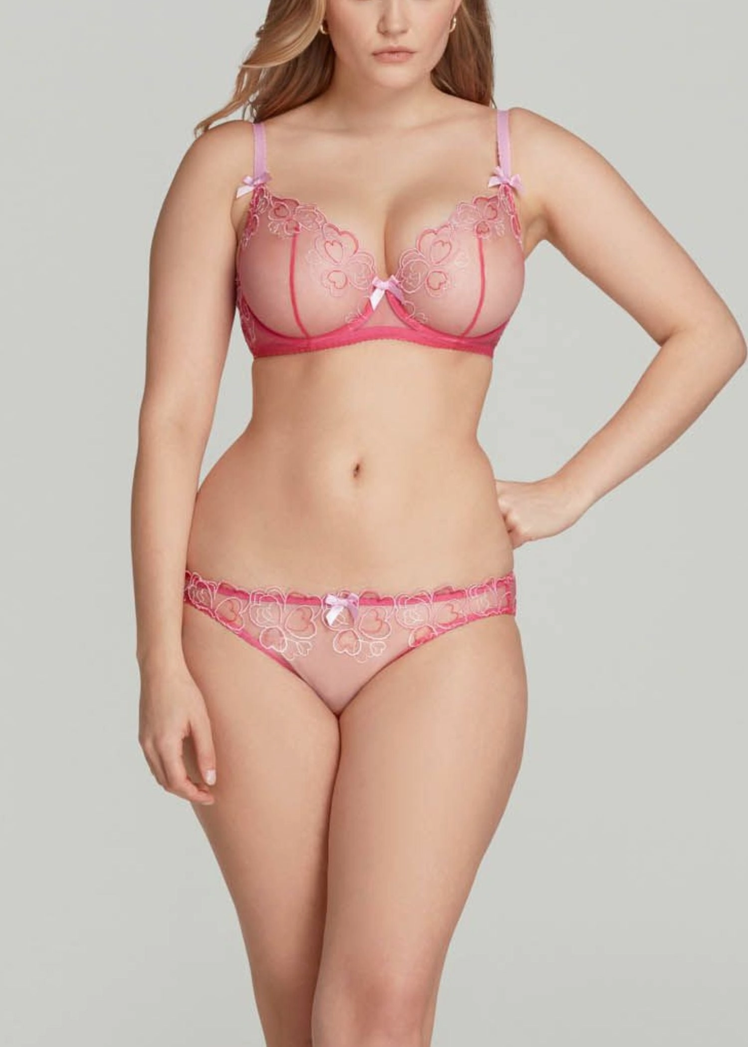 Maysie Brief (Fuchsia / Baby Pink)