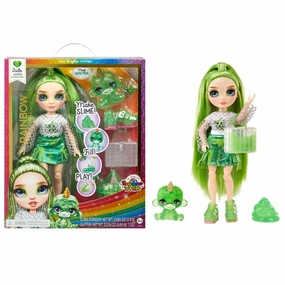 MGA Entertainment 503408 Rainbow High 11" Jade Green Doll With Yeti Pet & DIY Sparkle Slime Kit