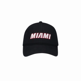 Miami HEAT Black Wordmark Dad Hat