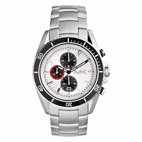 Michael Kors Chronograph Stainless Steel White Dial Men's Watch MK8339