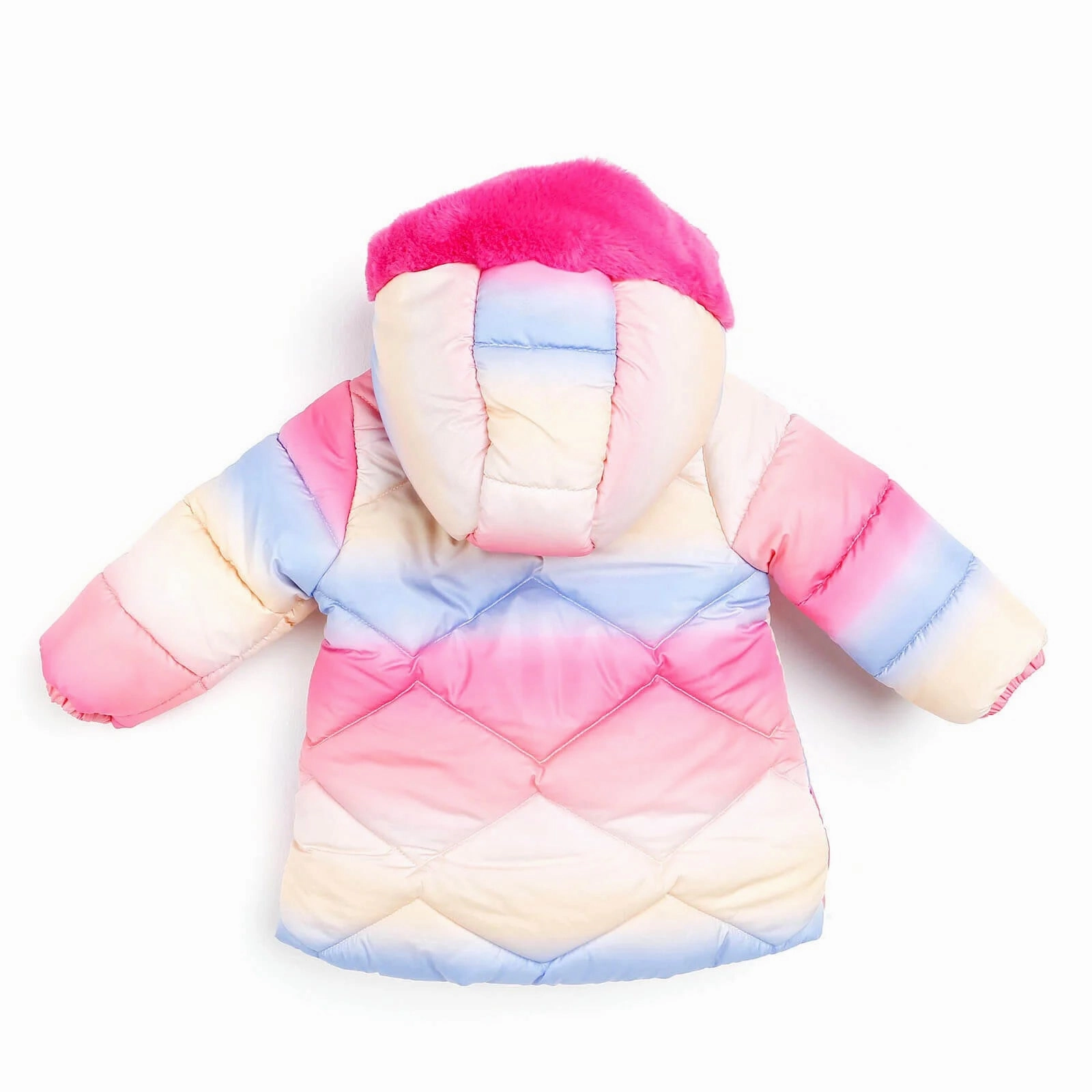 Midimod Baby Girl Colorful with Fur Pock - Fuchsia