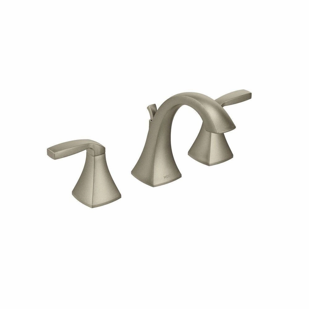 MOEN T6905BN Voss 8 in. Widespread 2-Handle High-Arc Bathroom Faucet Trim Kit in Brushed Nickel