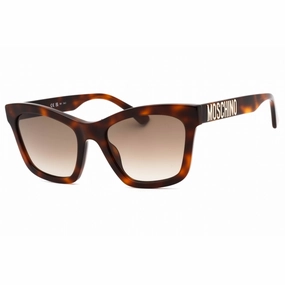 Moschino Women's Sunglasses - Havana 2 Plastic Full Rim Cat Eye | MOS156/S 005L HA