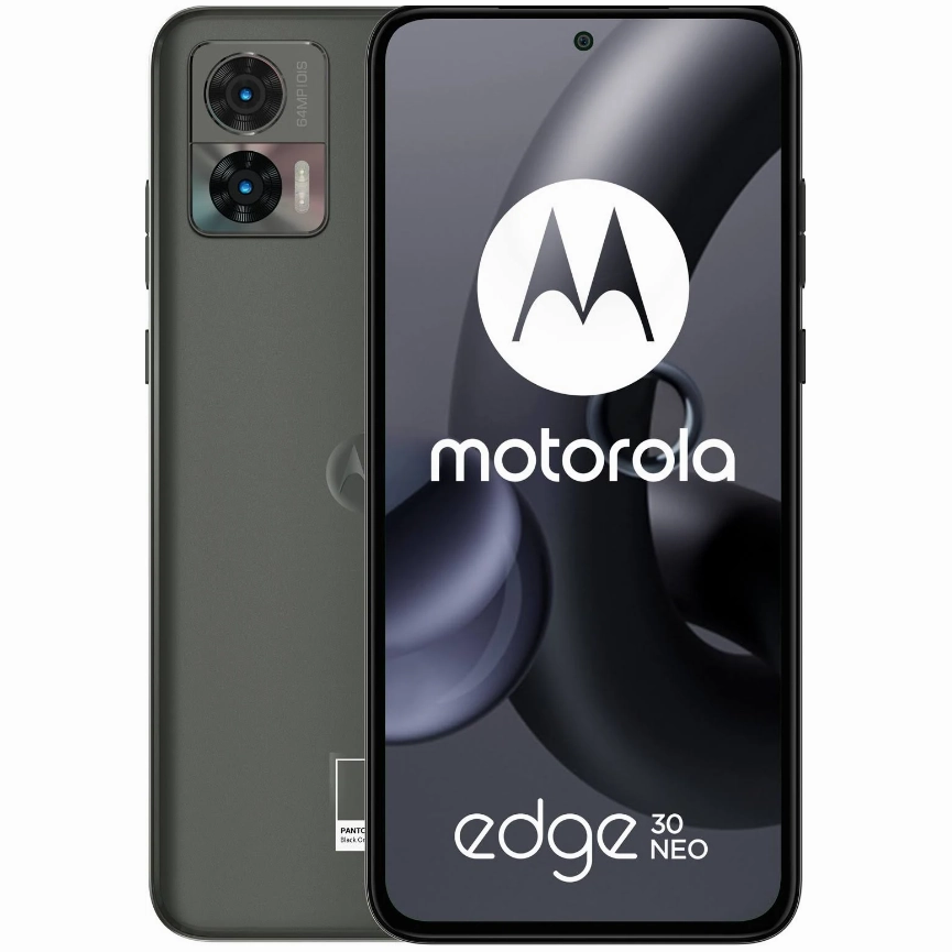 Motorola Edge 30 Neo Dual-SIM 128GB ROM   8GB Ram (GSM CDMA) Factory Unlocked 5G Smartphone (Black Onyx) - International Version (NUSA, NCAN)