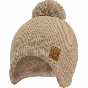 Muff Knitted Beanie (Taupe)
