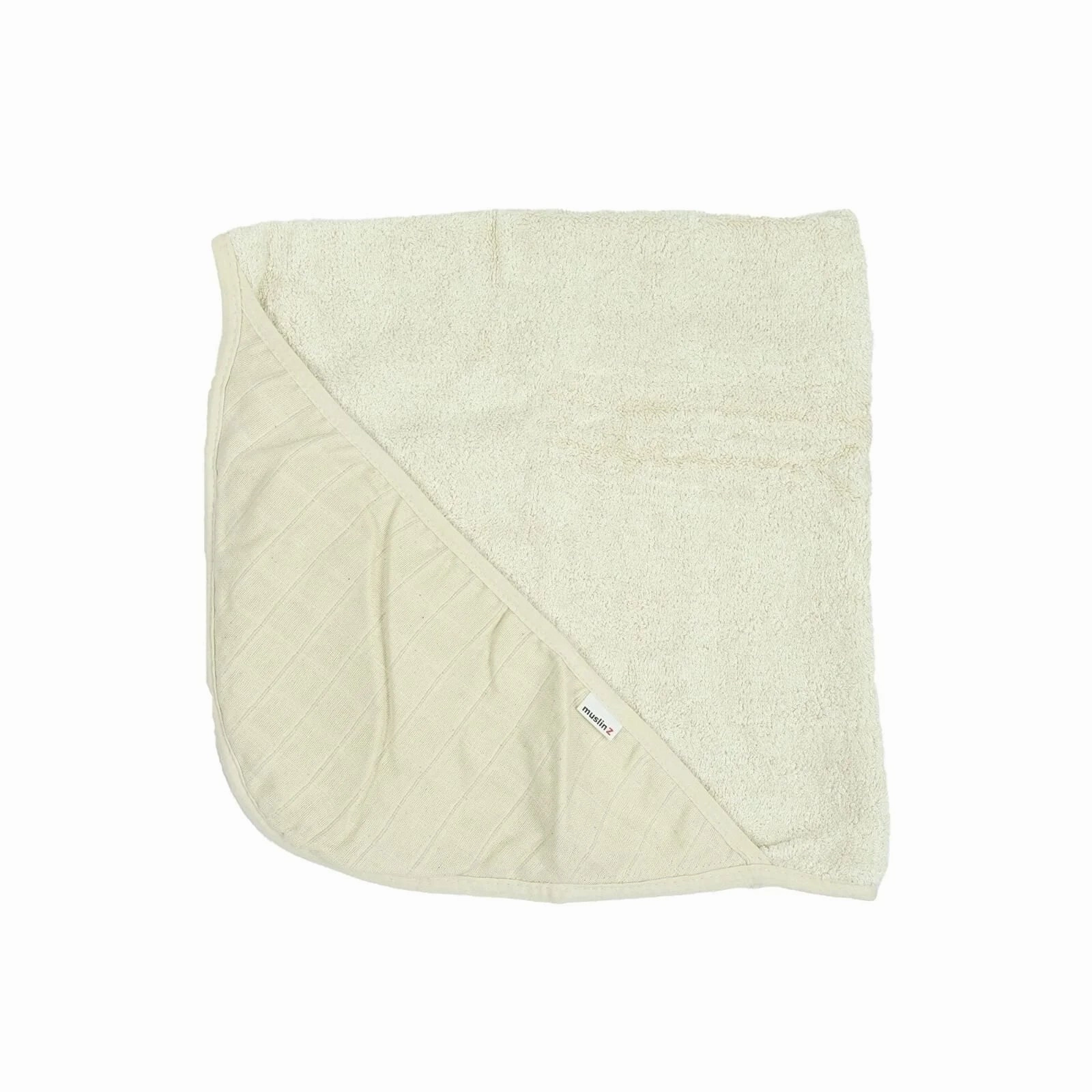 MuslinZ Hooded Towel 75x75cm - Unbleached