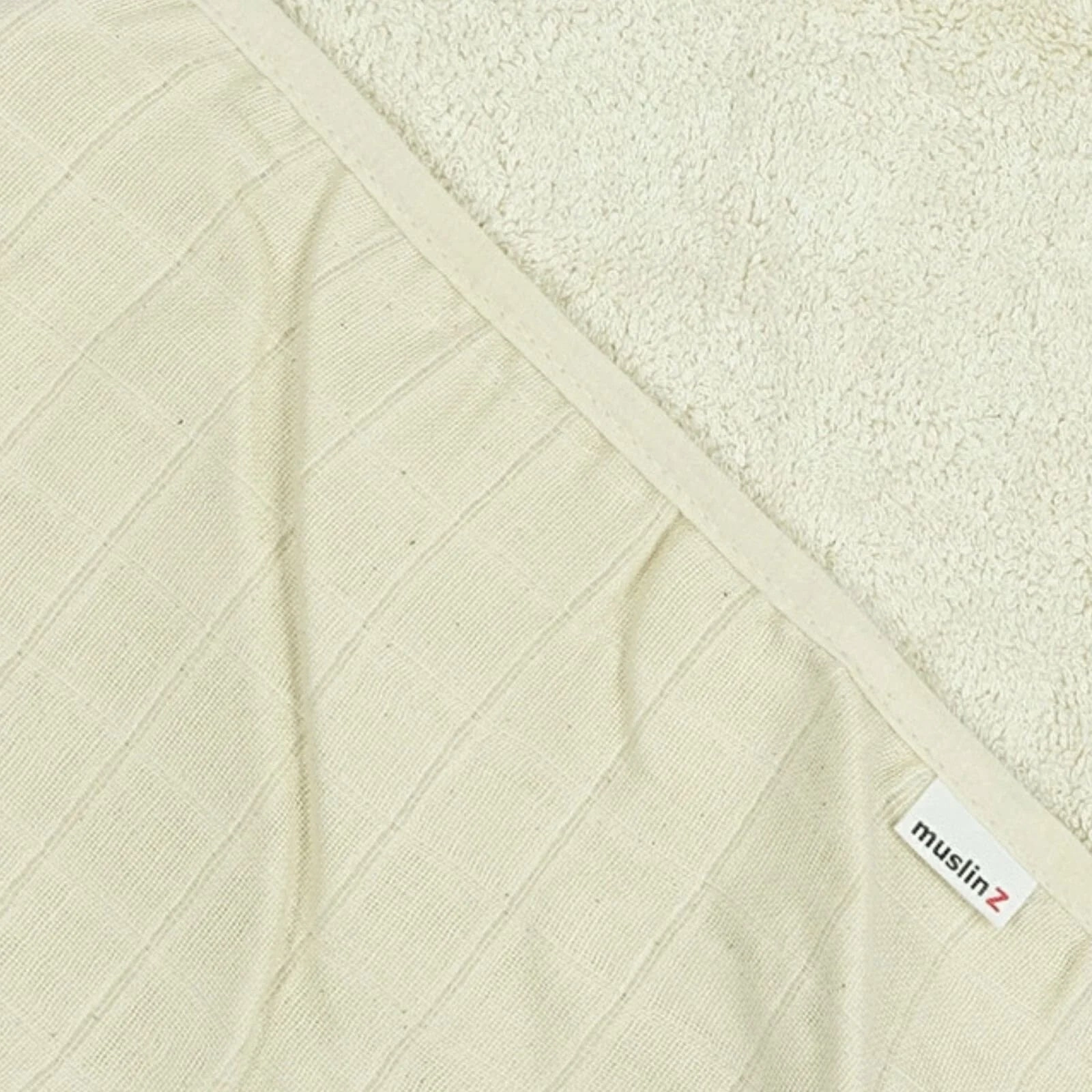MuslinZ Hooded Towel 75x75cm - Unbleached