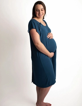Navy Labor & Delivery Gown