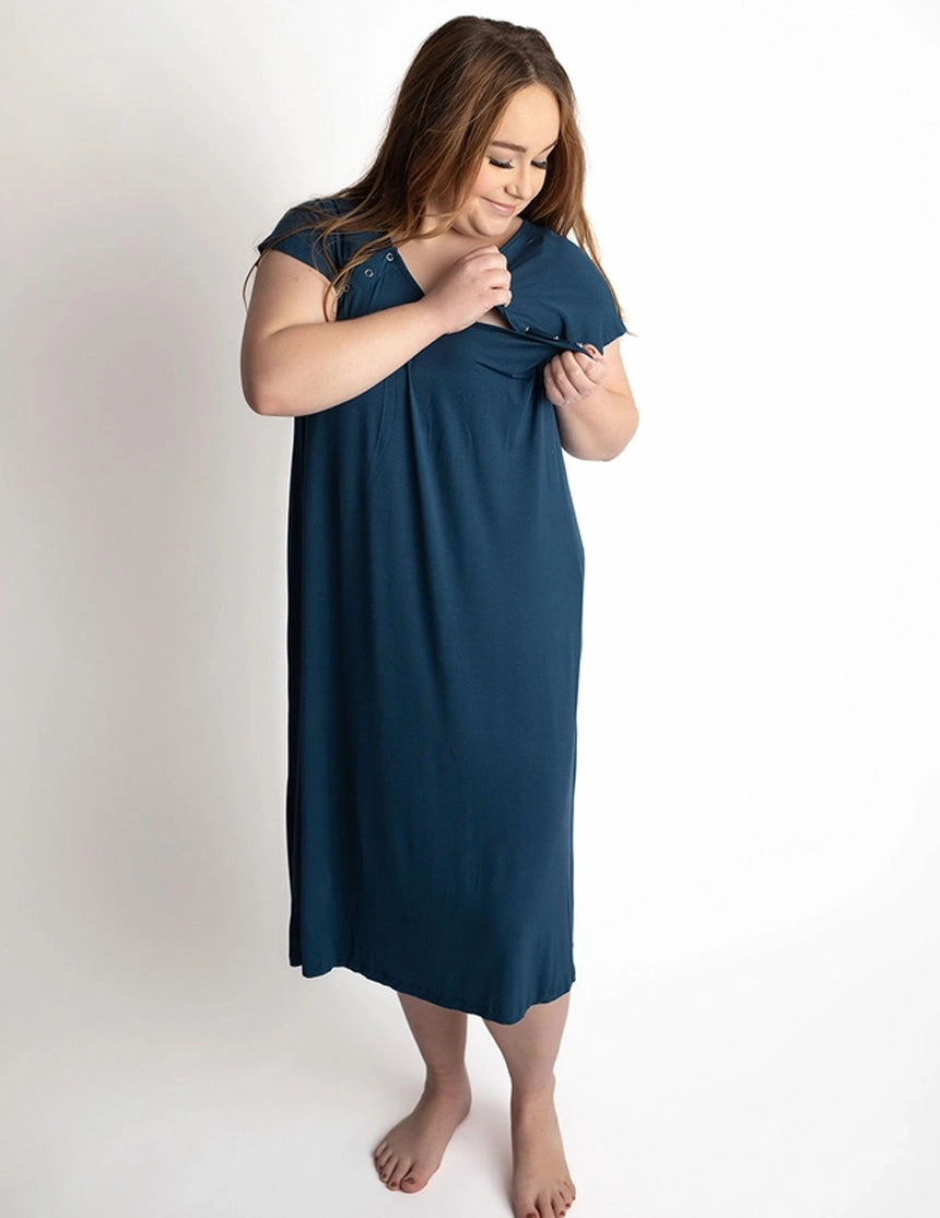 Navy Labor & Delivery Gown