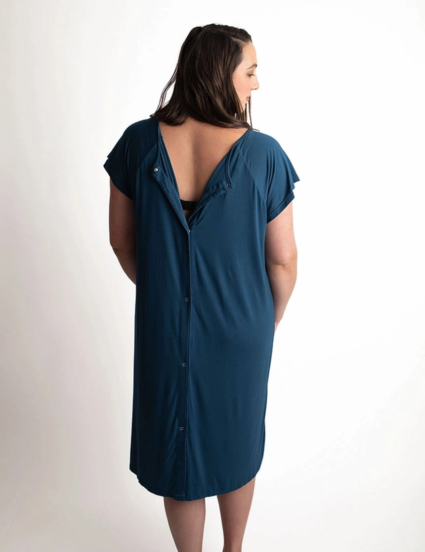 Navy Labor & Delivery Gown