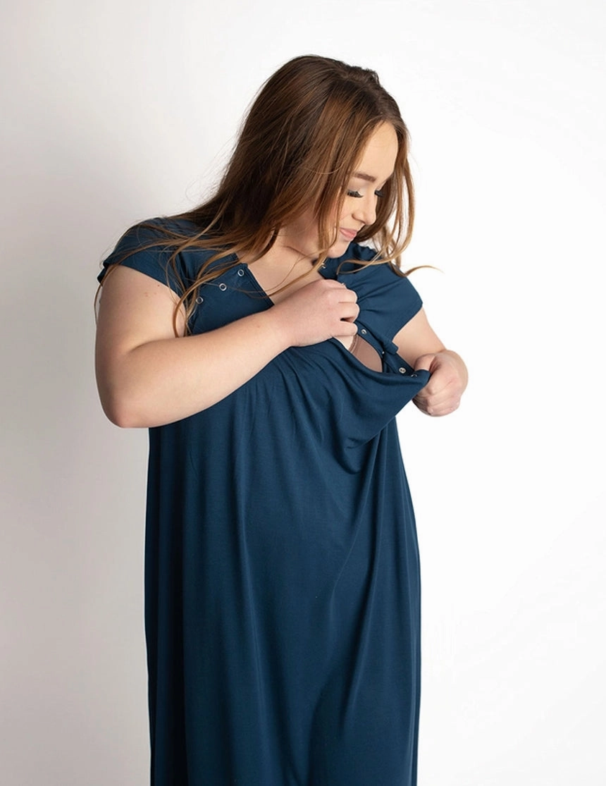Navy Labor & Delivery Gown