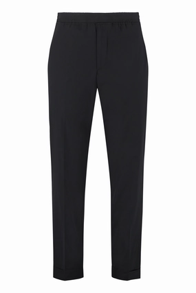 Neil Barrett Elasticated Waistband Cropped Tailored Pants