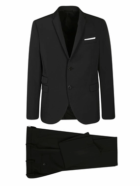Neil Barrett Tailored Gabardine Slim Suits