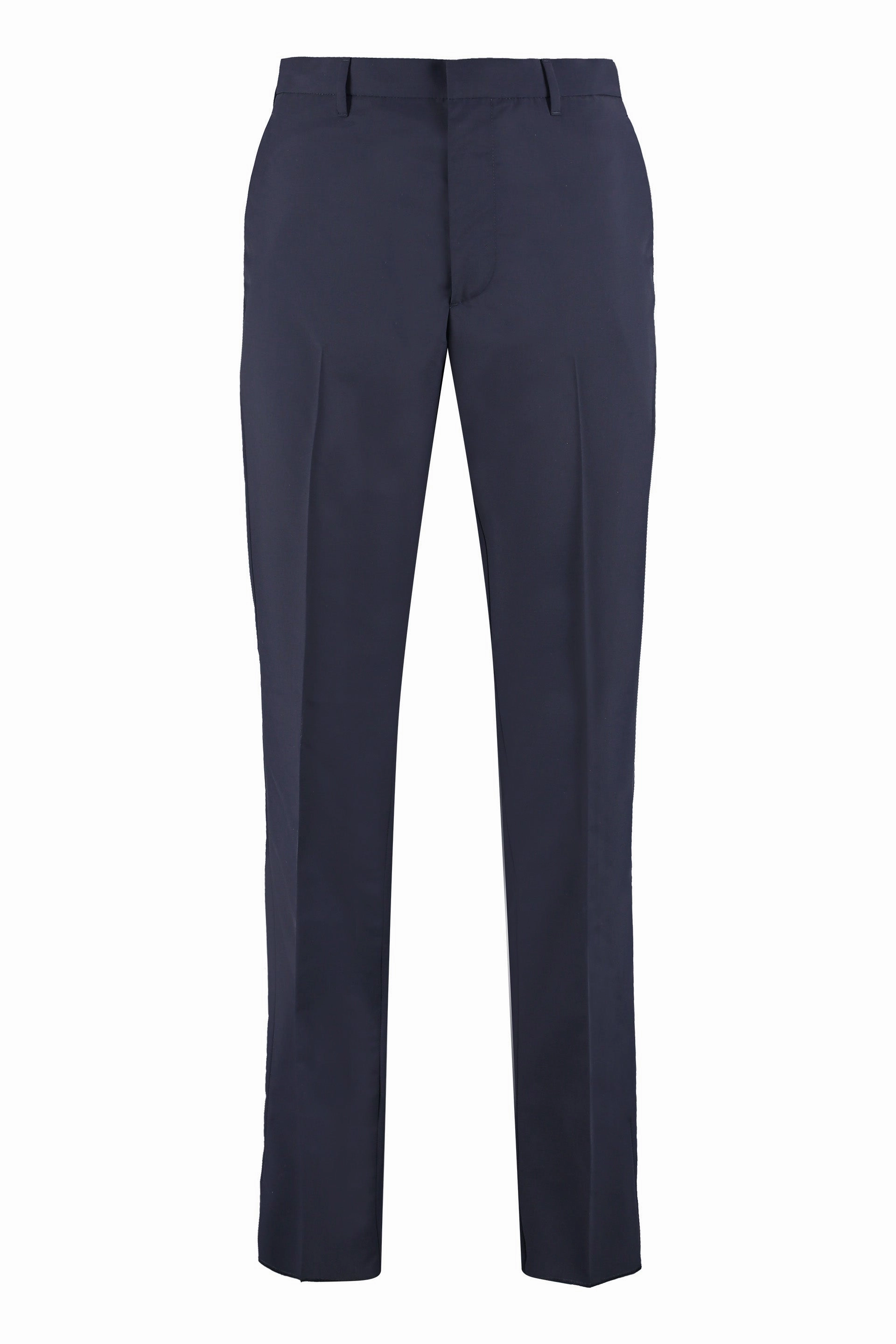Prada Mid Rise Tailored Cropped Trousers