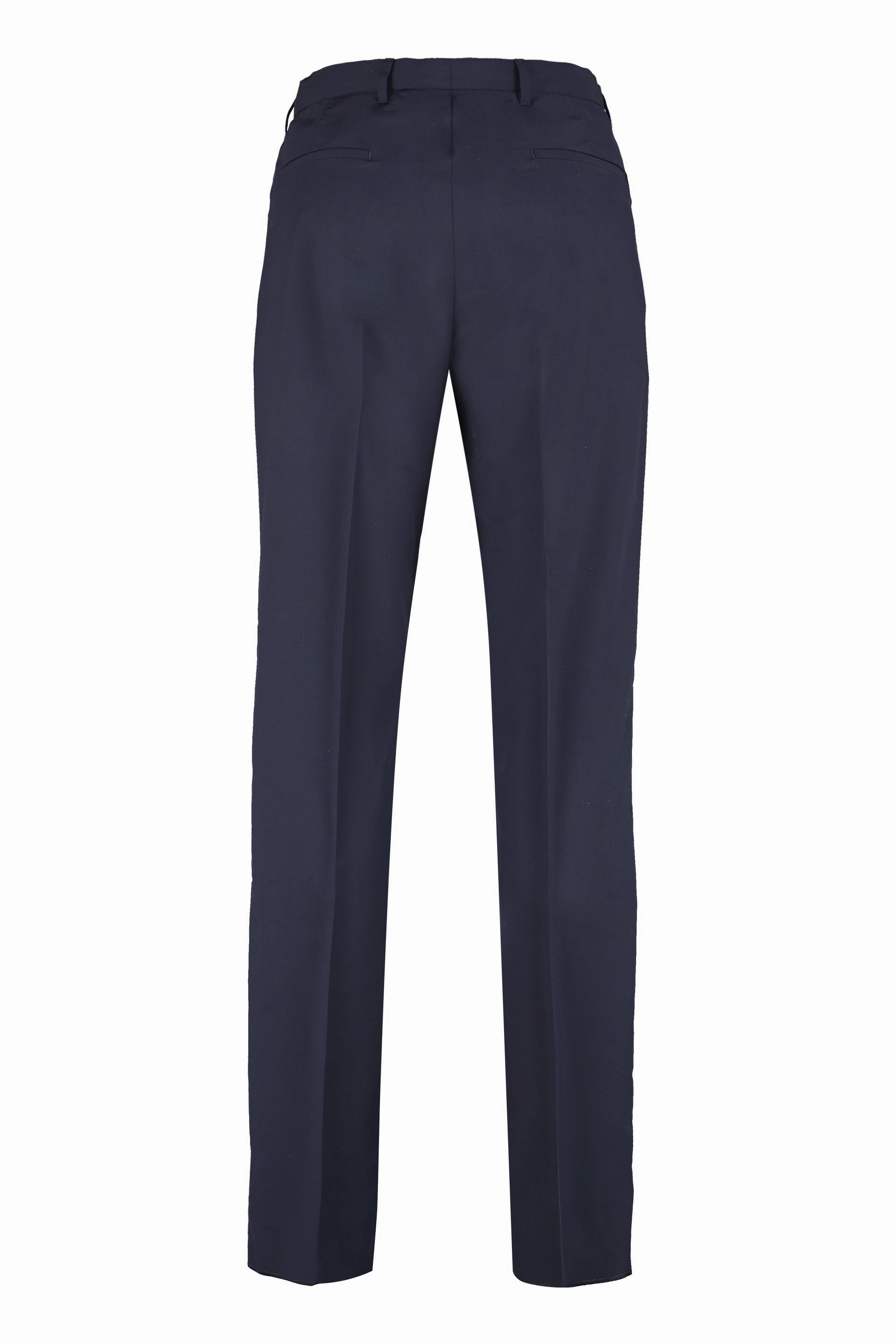 Prada Mid Rise Tailored Cropped Trousers