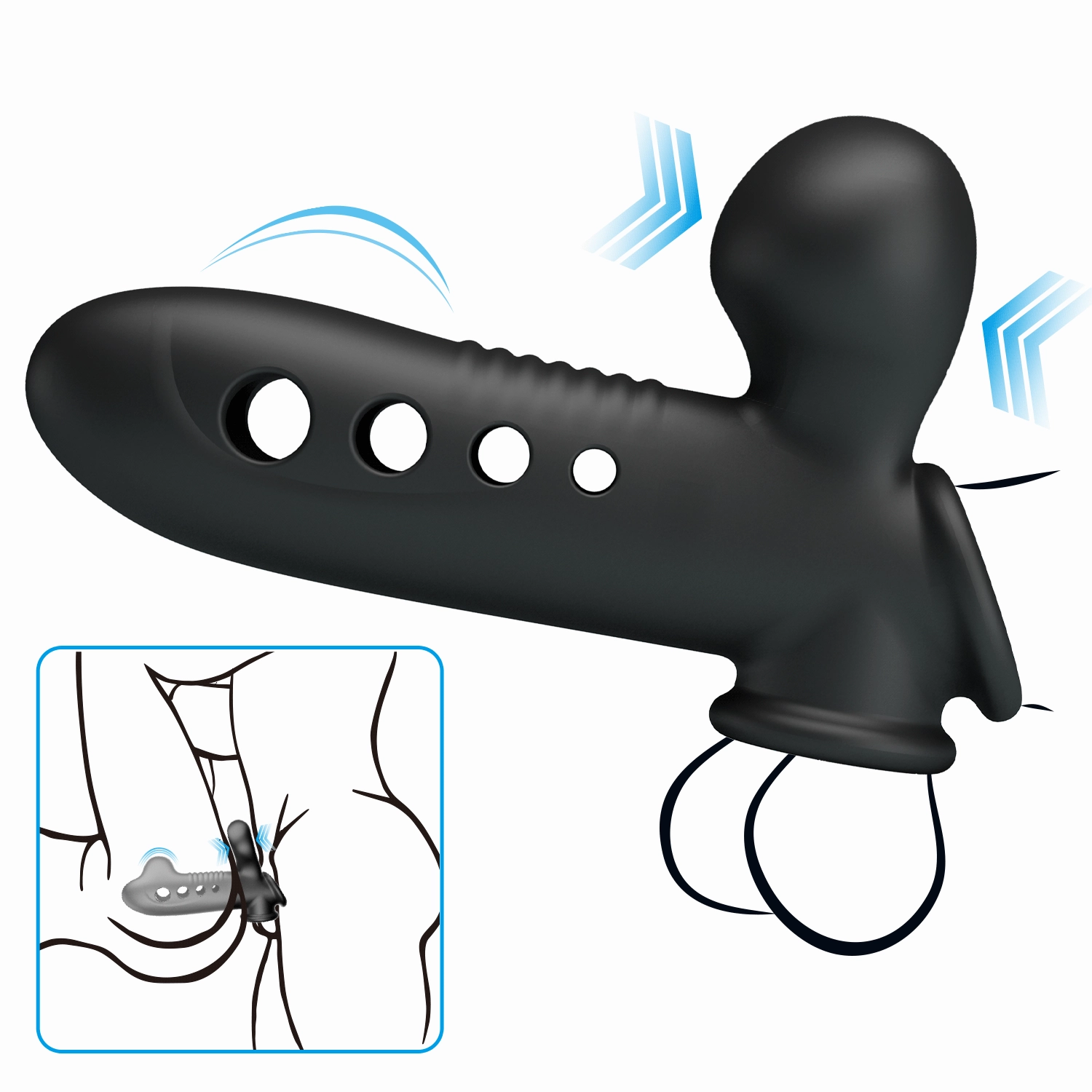 Pretty Love Crane Inflatable G-Spot Airbag Penis Sleeve