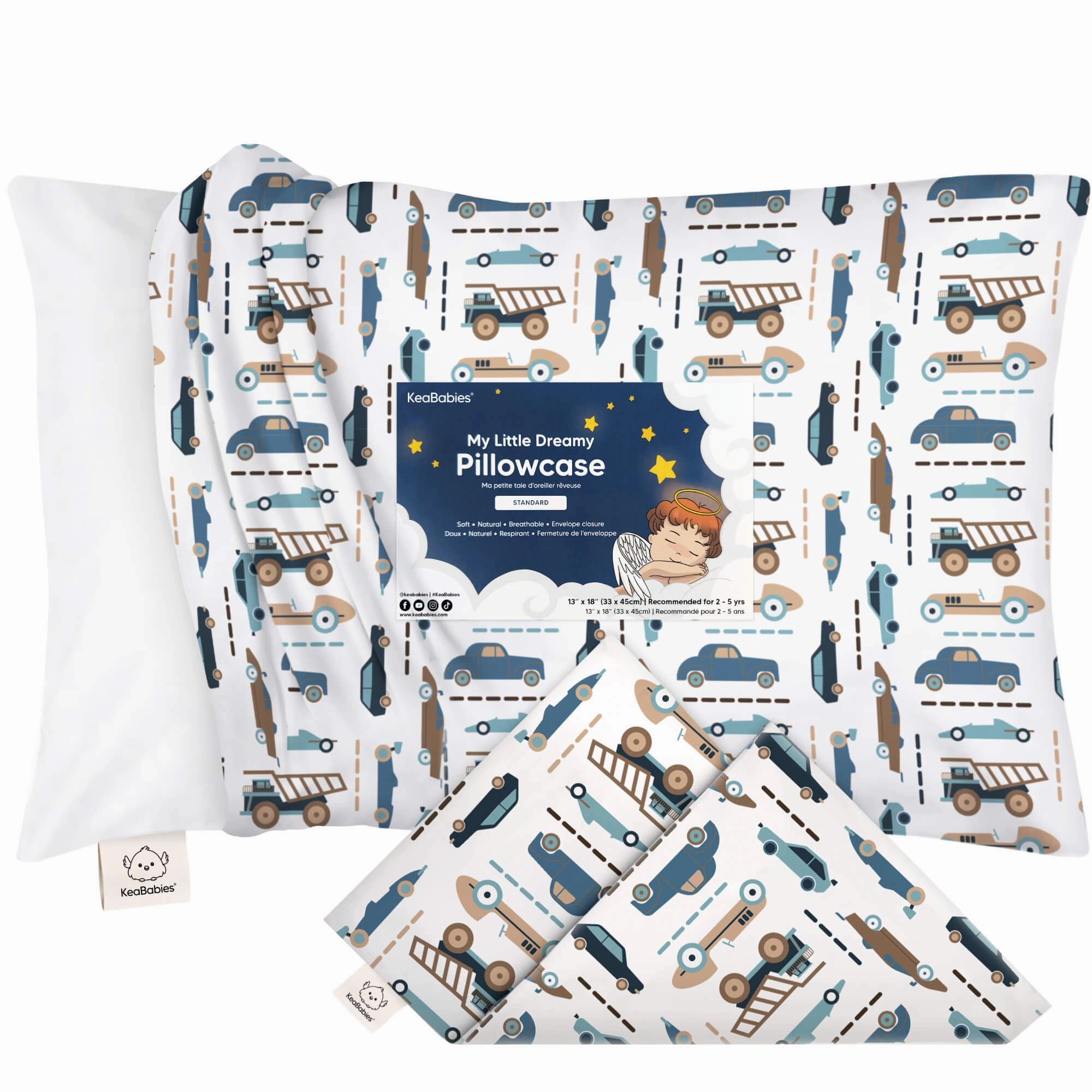 Printed Toddler Pillowcase 13X18"
