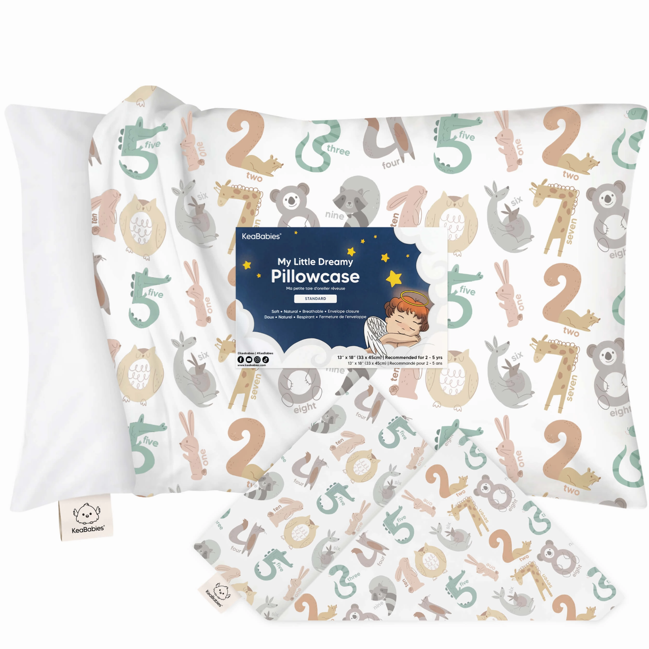 Printed Toddler Pillowcase 13X18"