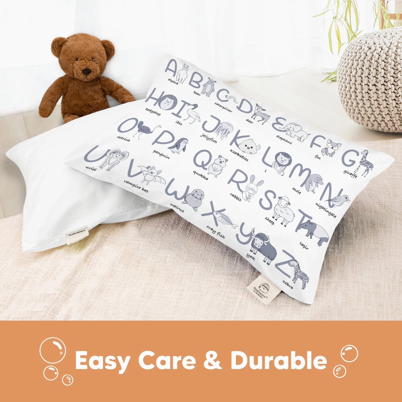 Printed Toddler Pillowcase 13X18"