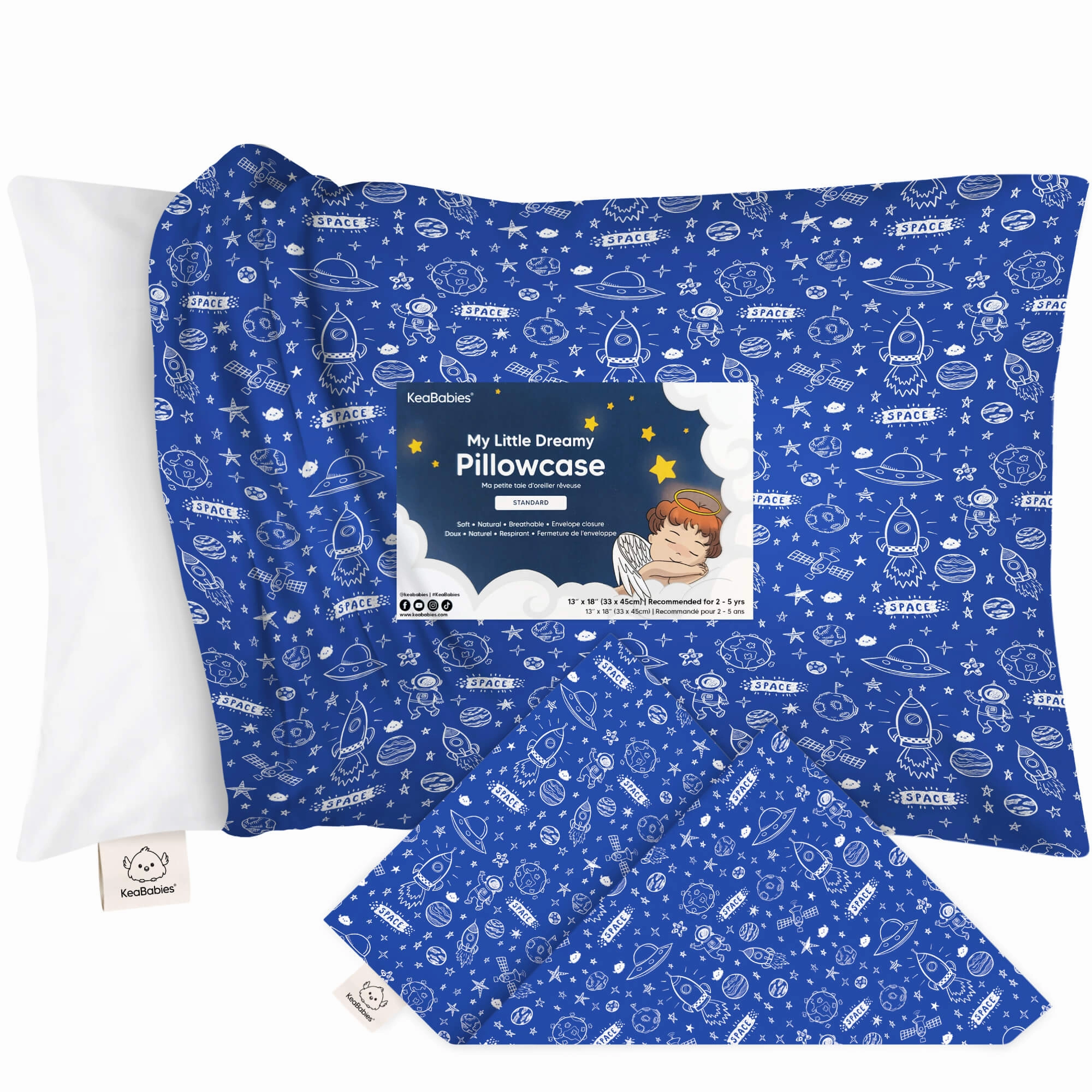 Printed Toddler Pillowcase 13X18"
