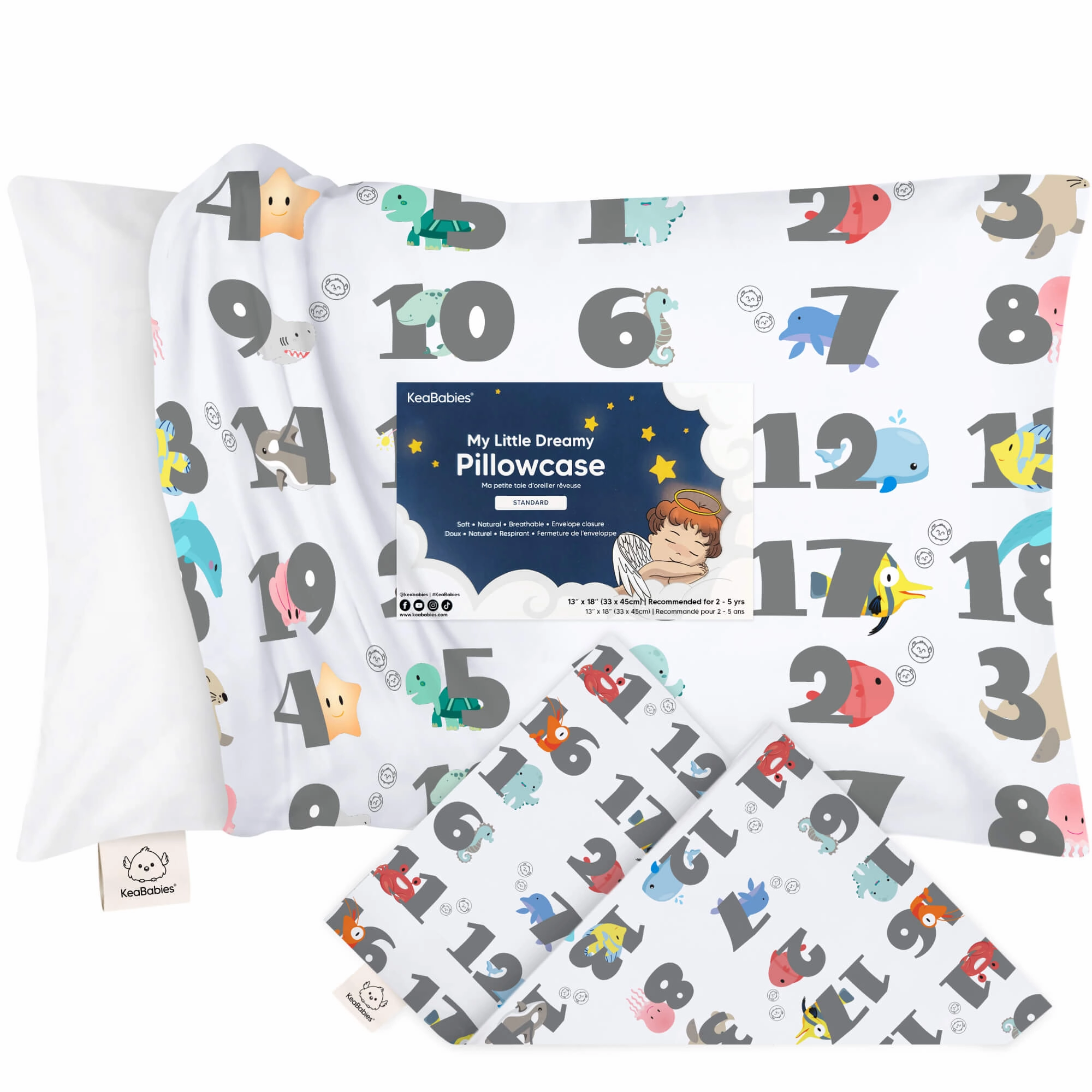 Printed Toddler Pillowcase 13X18"