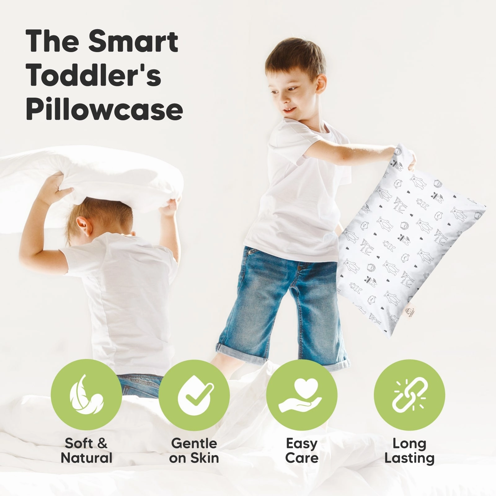 Printed Toddler Pillowcase 13X18" (KeaFriends)