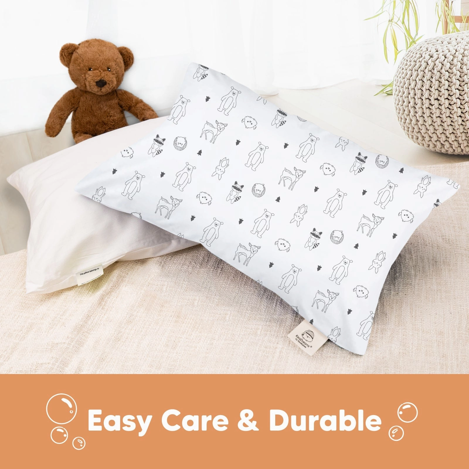 Printed Toddler Pillowcase 13X18" (KeaFriends)