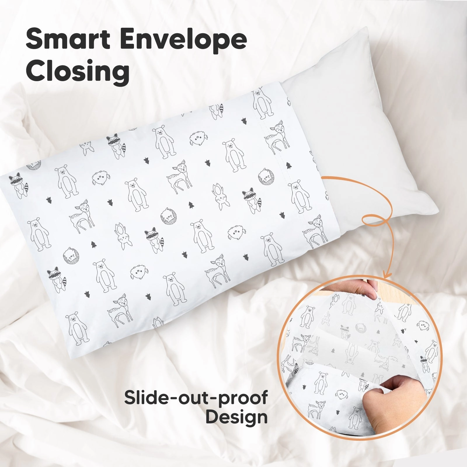 Printed Toddler Pillowcase 13X18" (KeaFriends)