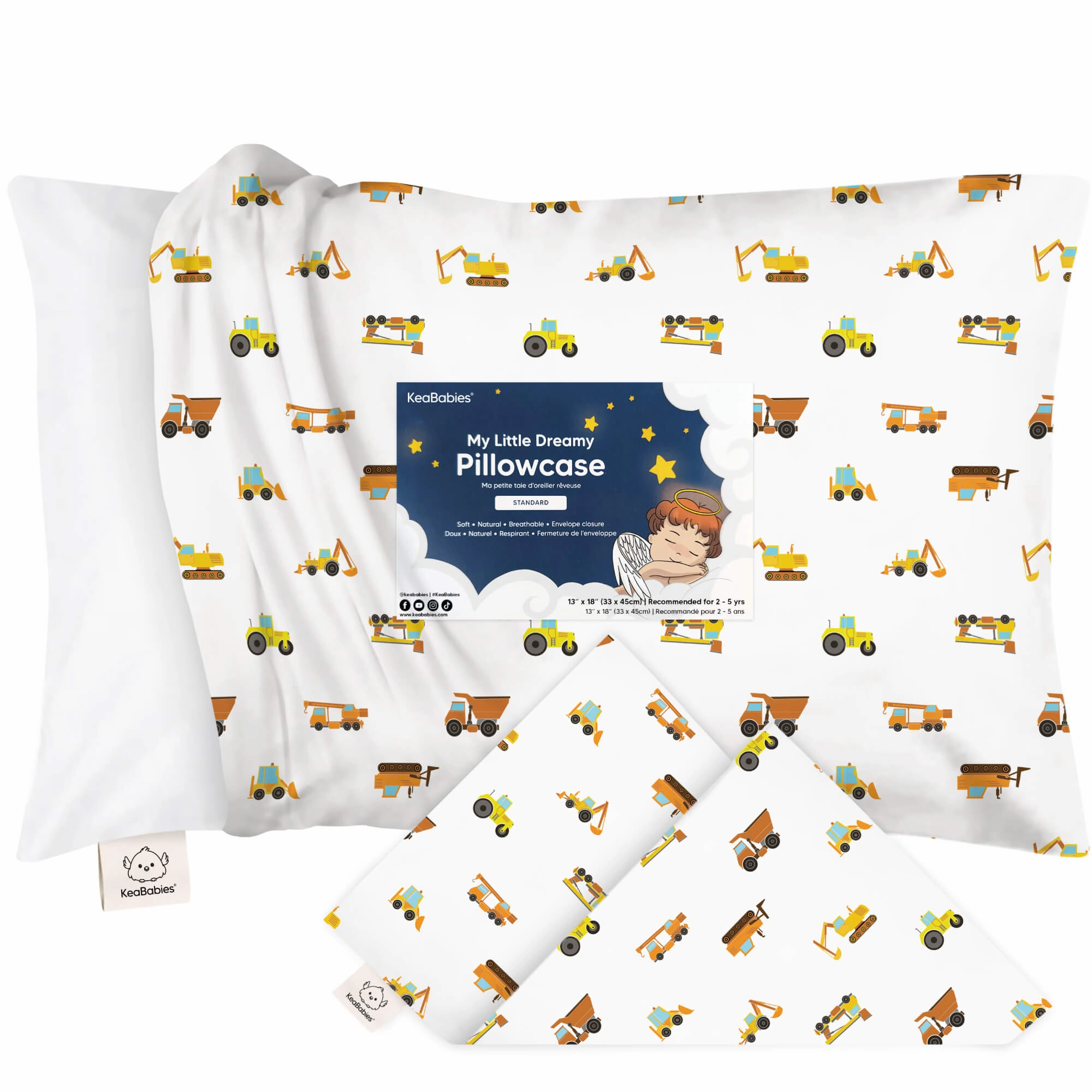 Printed Toddler Pillowcase 13X18"