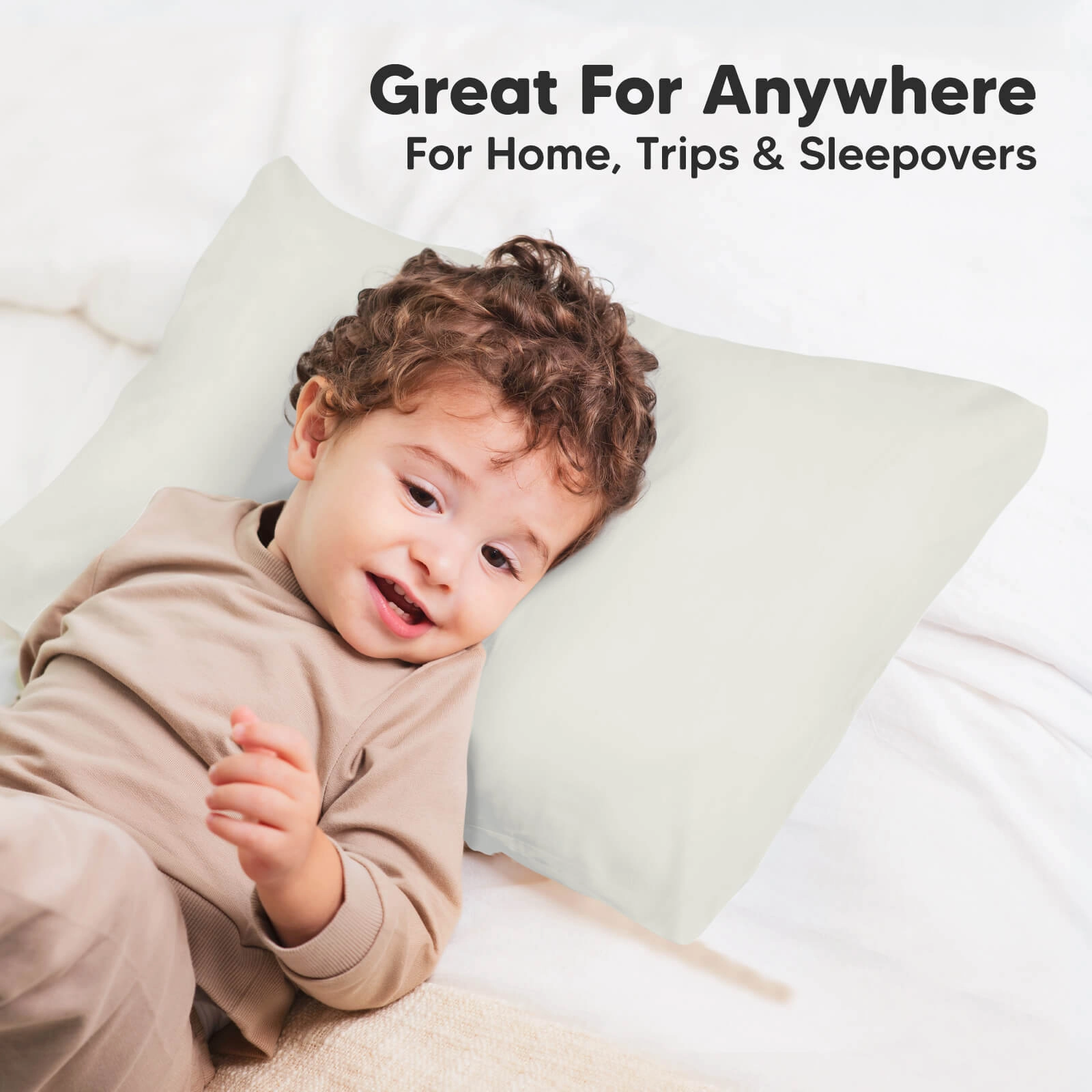 Printed Toddler Pillowcase 13X18" (Pearl Gray)