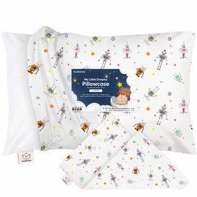 Printed Toddler Pillowcase 13X18" (Robo Pals)