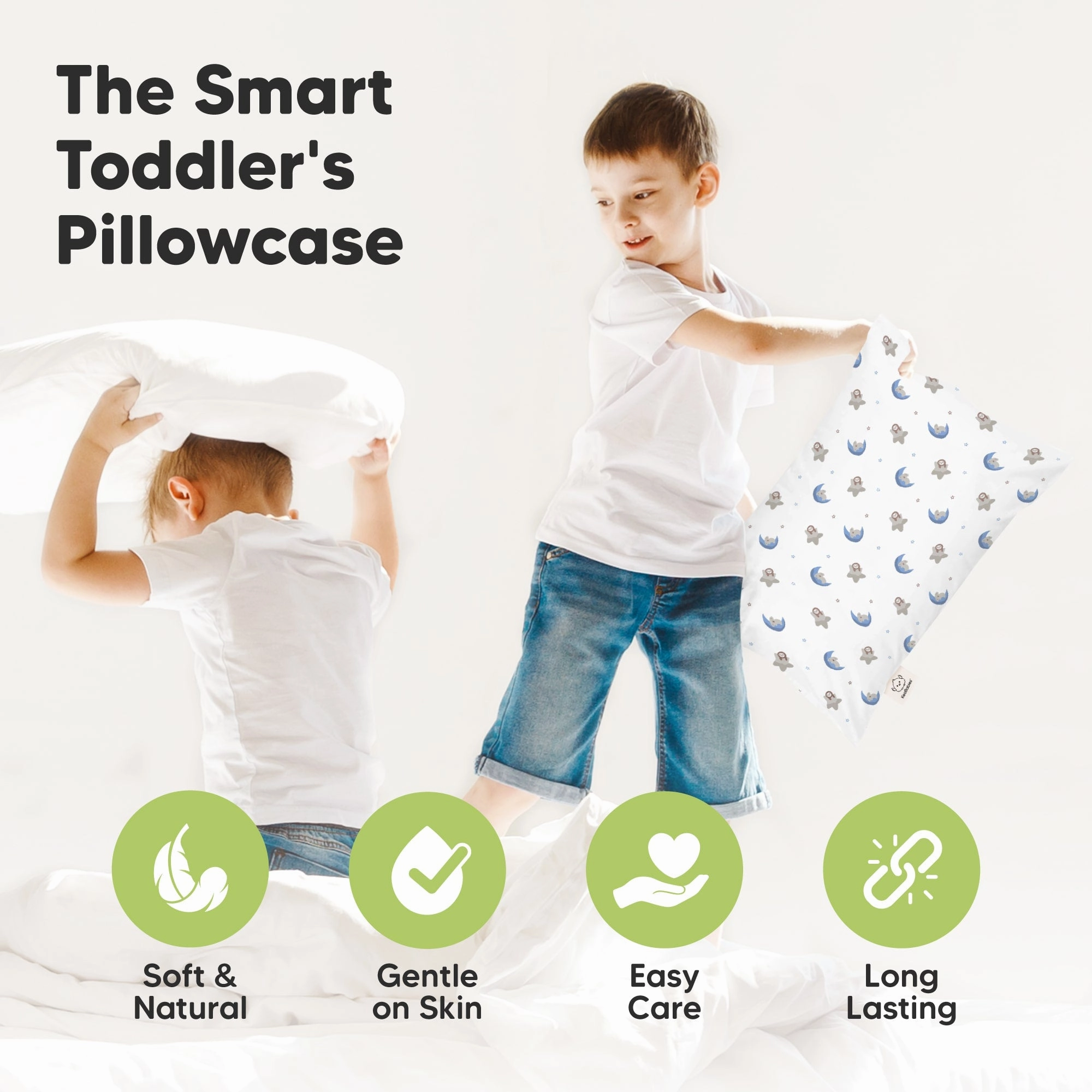 Printed Toddler Pillowcase 13X18" (Space Drift)