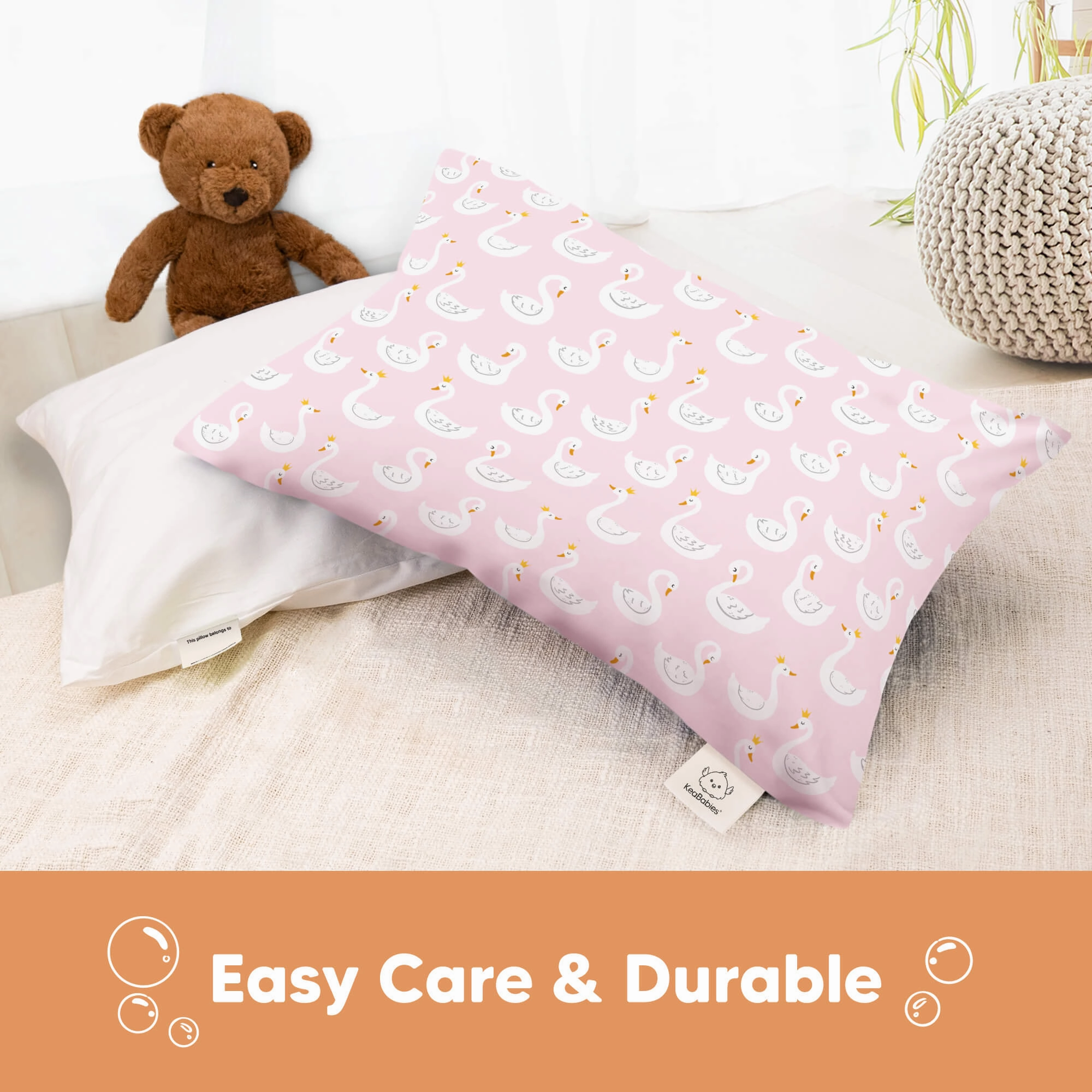 Printed Toddler Pillowcase 13X18" (Swan Lake)