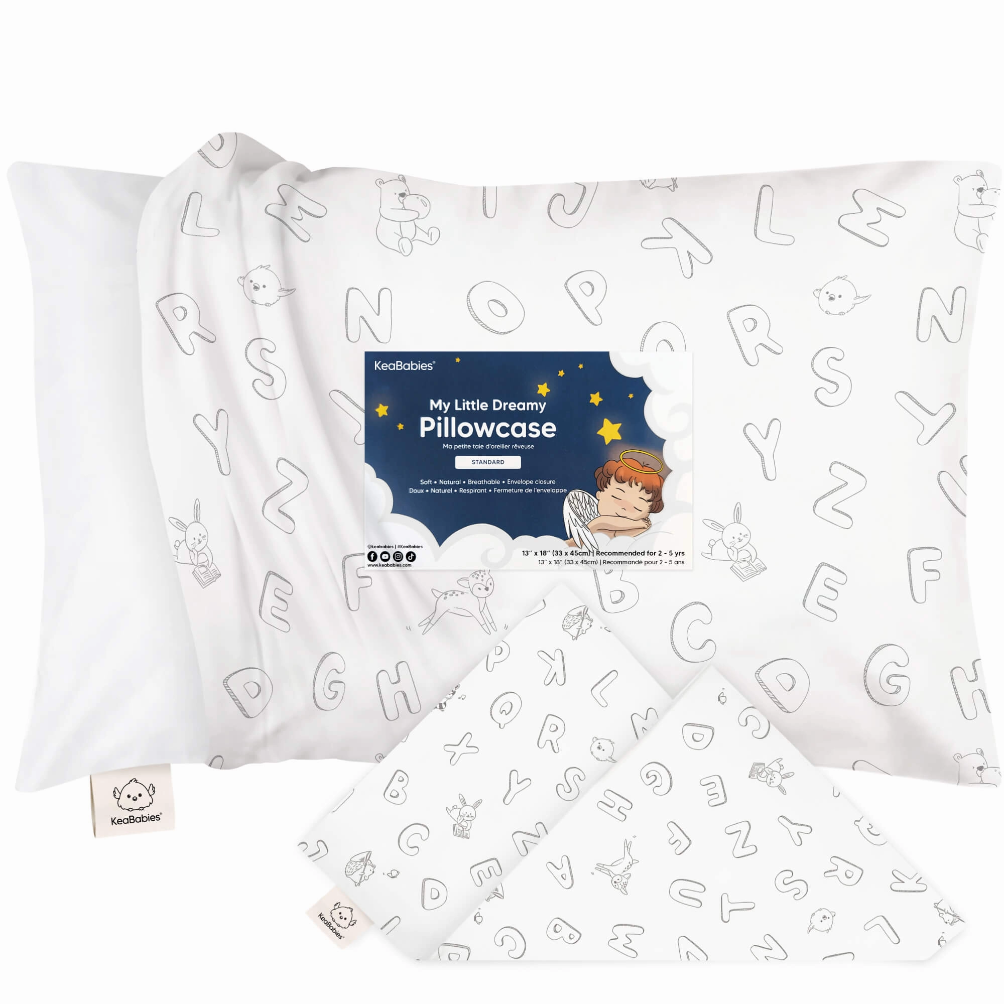 Printed Toddler Pillowcase 13X18"