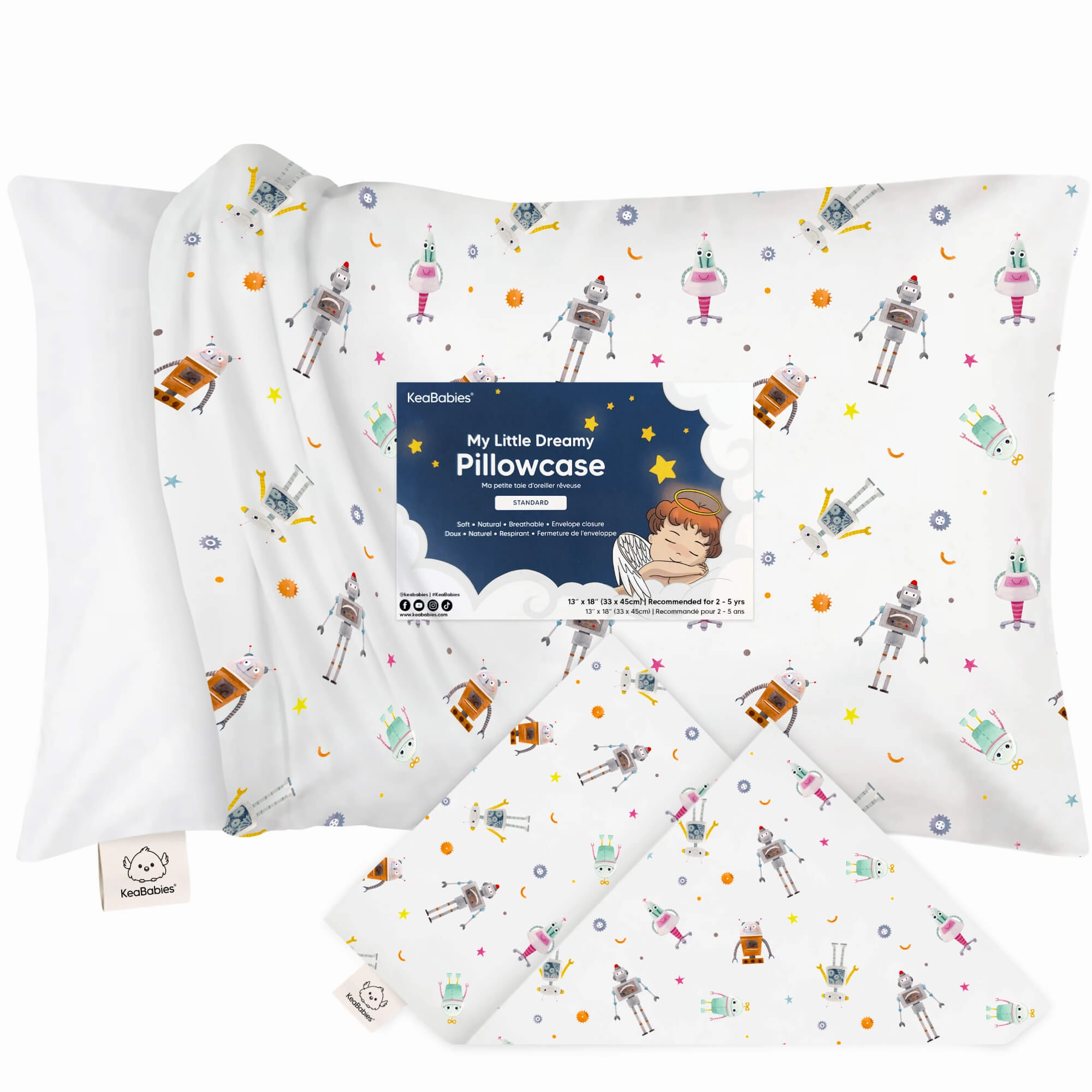 Printed Toddler Pillowcase 13X18"