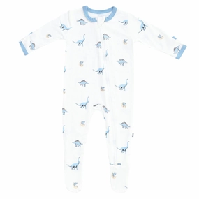Printed Zippered Footie - Jurassic