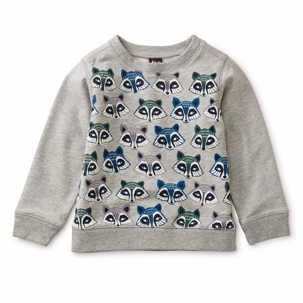 Raccoon Baby Popover - Med Heather Grey - FINAL SALE