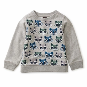 Raccoon Baby Popover - Med Heather Grey - FINAL SALE