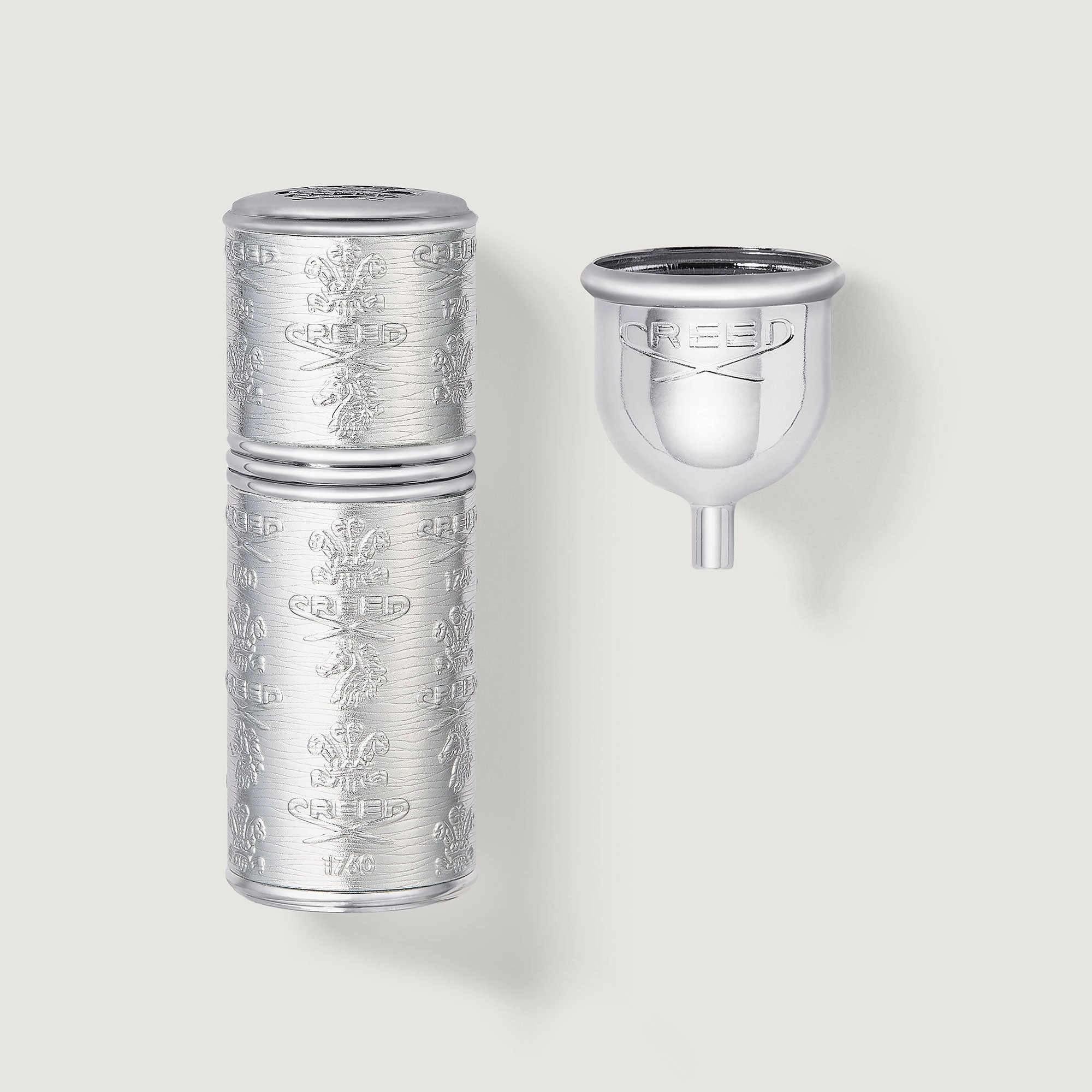Refillable Travel Perfume Atomizer 50ml - Silver/Silver