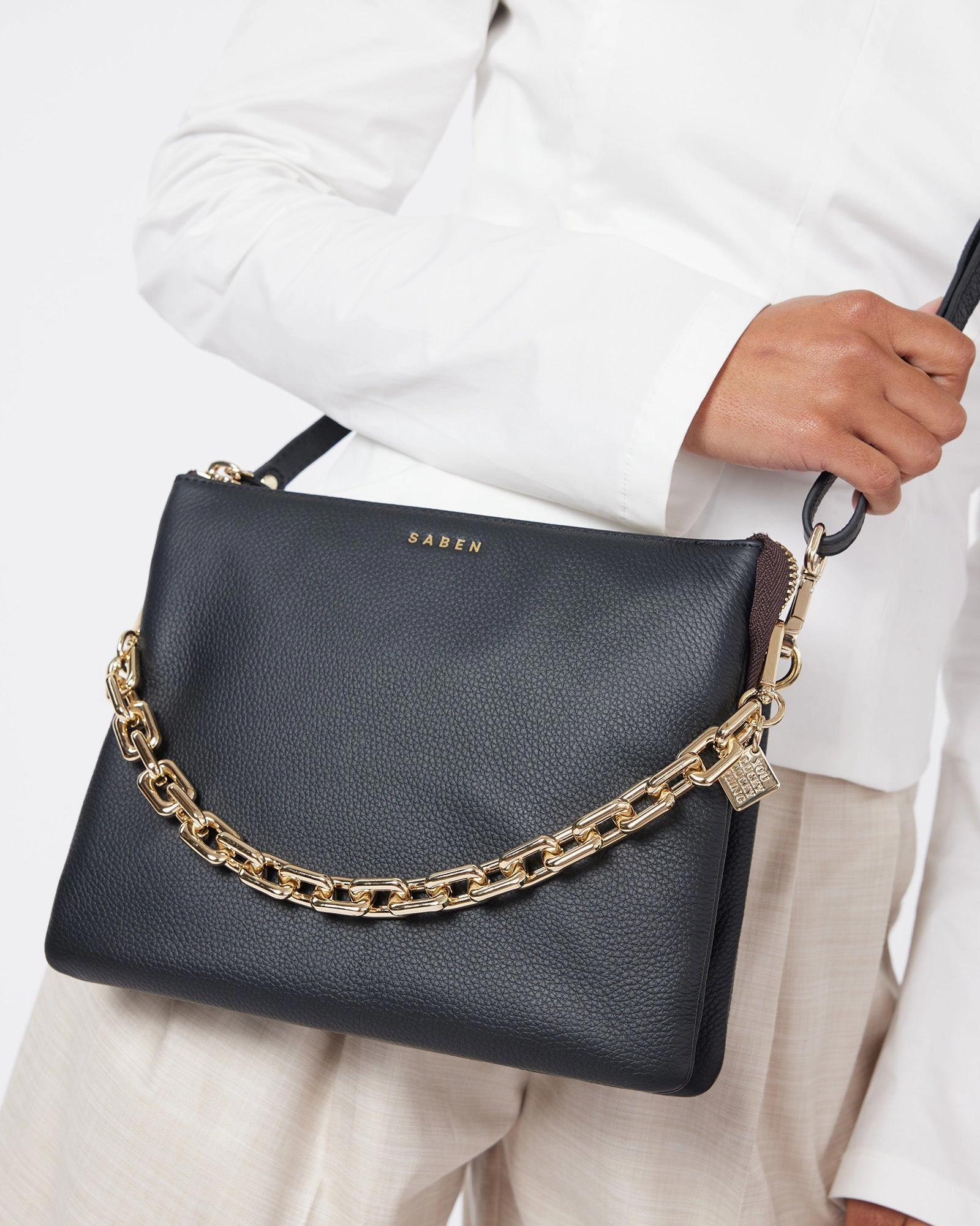 Saben Matilda Black   Chunky Chain