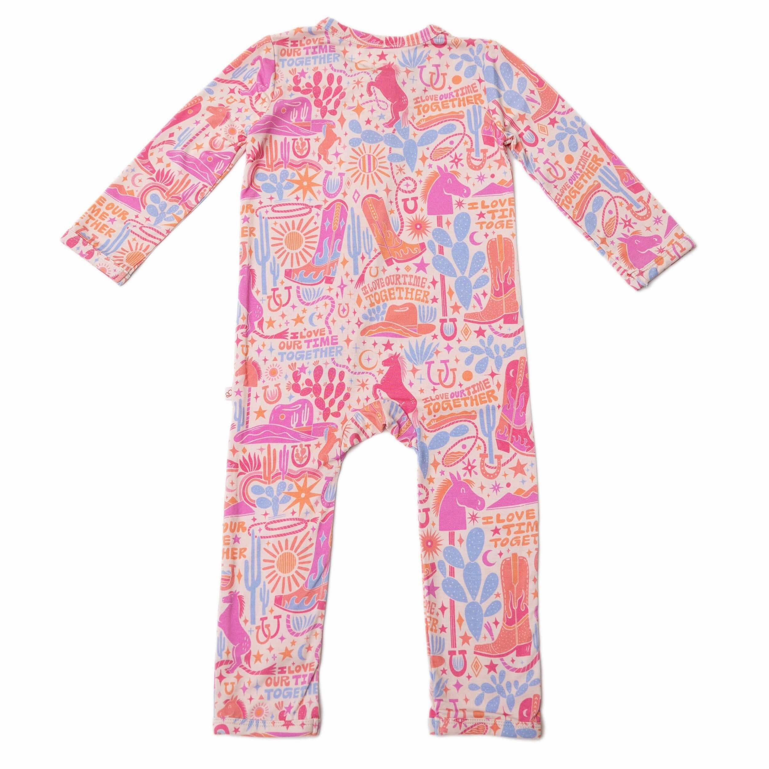 Saddle Up | Bamboo Footless Onesie Romper | "I Love Our Time Together"